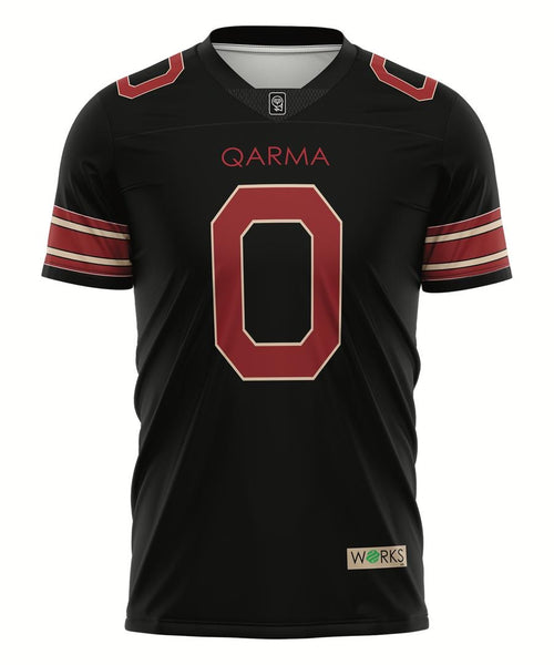 Qarma Works "Football" - Black/Red (TS136)