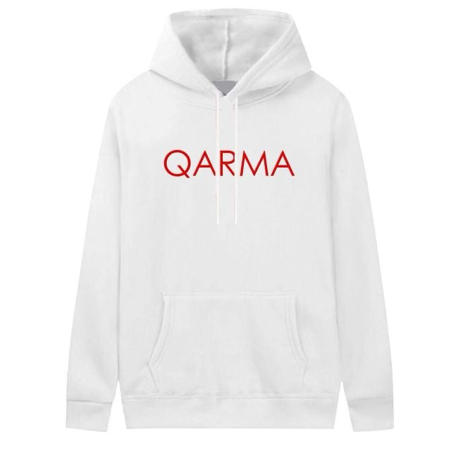 Qarma Typeface Hoodie - White (TS153)