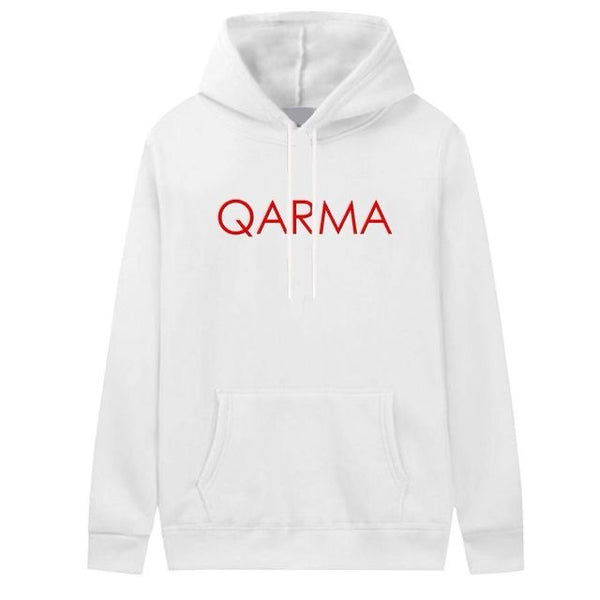 Qarma Typeface Hoodie - White (TS153)