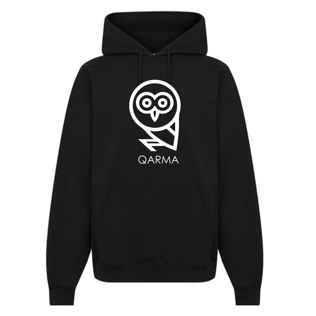 Qarma Owl Hoodie - Black (TS108)