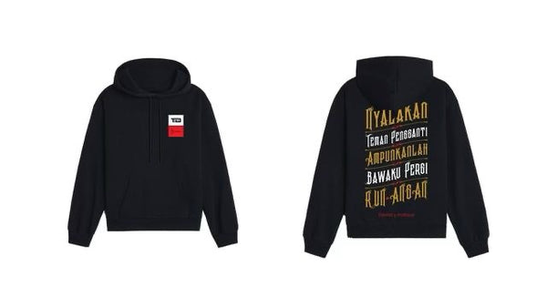 Nyalakan Hoodie Black - Malique x Tripdisz (TS151)