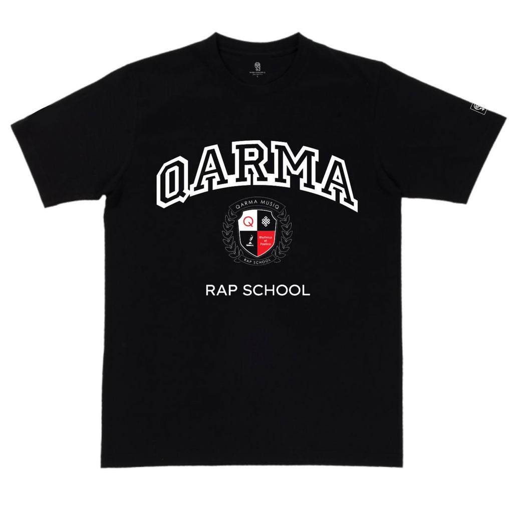 Qarma Rap School T-Shirt - Black (TS102)