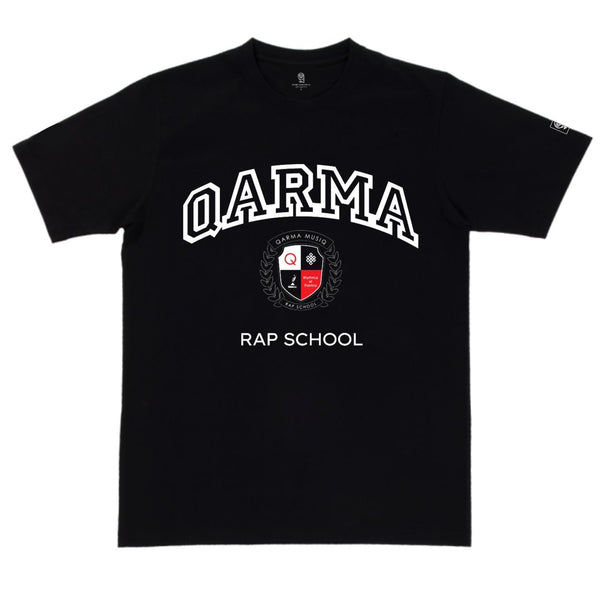 Qarma Rap School T-Shirt - Black (TS102)
