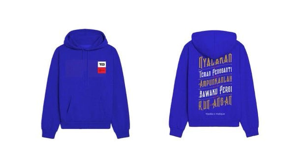 Nyalakan Hoodie Blue - Malique x Tripdisz (TS152)
