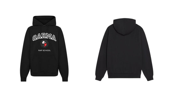 Qarma Rap School Hoodie - Black (TS109)