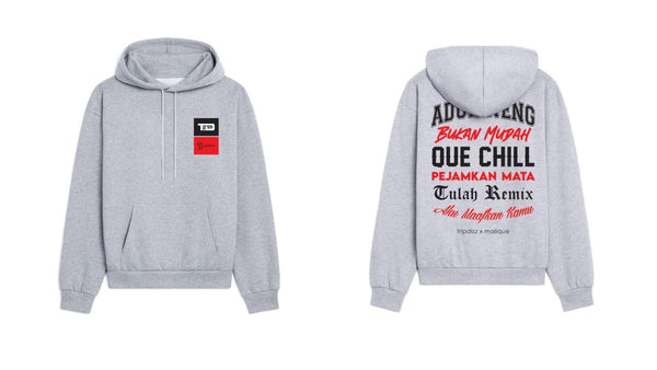 Aduh Neng Hoodie Grey - Malique x Tripdisz (TS113)