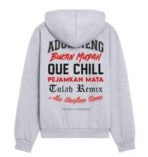 Aduh Neng Hoodie Grey - Malique x Tripdisz (TS113)
