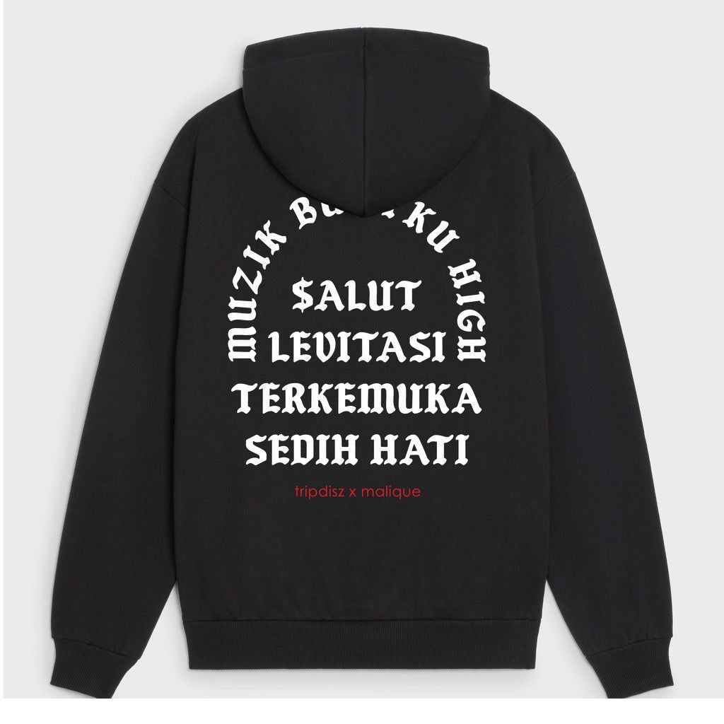 MBH Hoodie Black - Malique x Tripdisz (TS114)