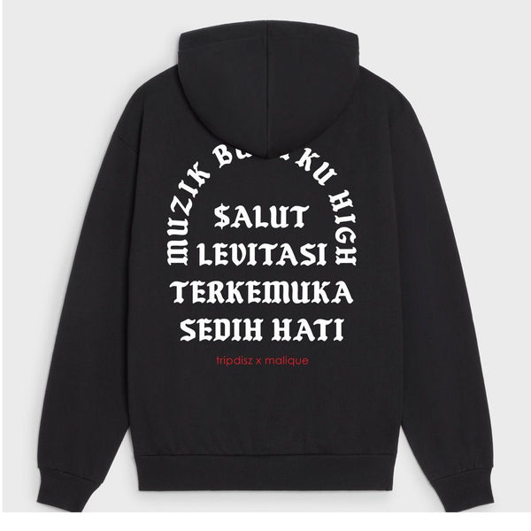 MBH Hoodie Black - Malique x Tripdisz (TS114)