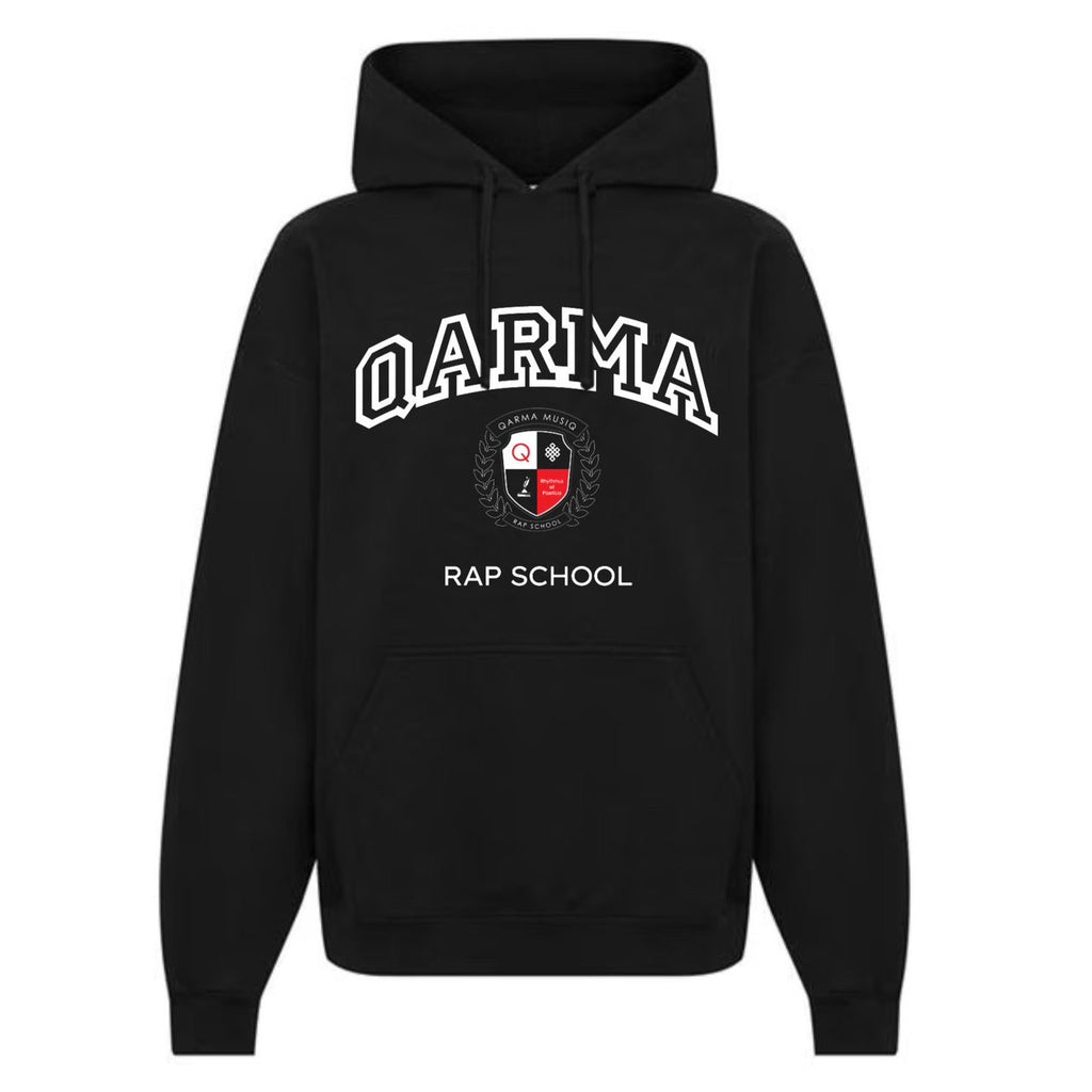 Qarma Rap School Hoodie - Black (TS109)
