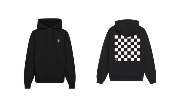 Qarma Ruums Chessboard Hoodie - Black (TS166)