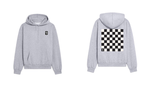 Qarma Ruums Chessboard Hoodie - Grey (TS167)