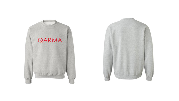 Qarma Typeface Sweatshirt - Grey (TS174)