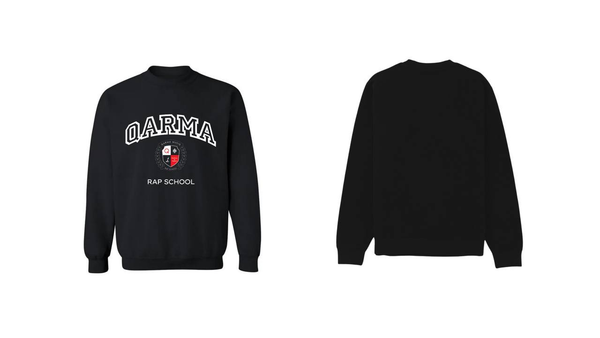 Qarma Rap School Sweatshirt - Black (TS177)