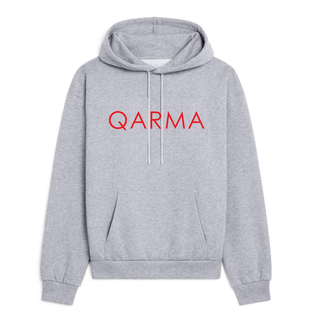 Qarma Typeface Hoodie - Grey (TS154)