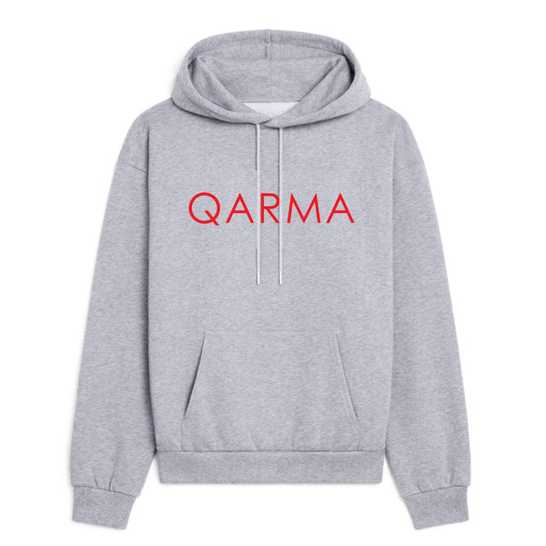 Qarma Typeface Hoodie - Grey (TS154)