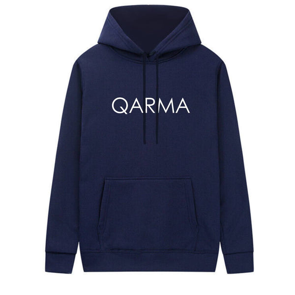 Qarma Typeface Hoodie - Navy (TS155)