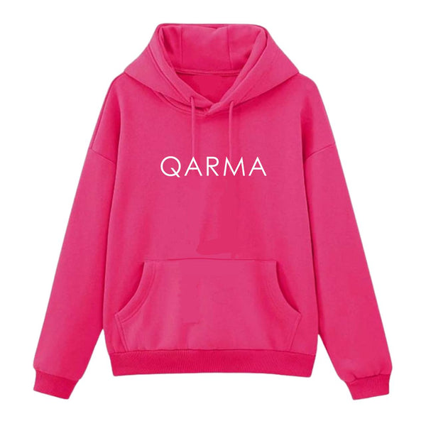 Qarma Typeface Hoodie - Pink (TS157)