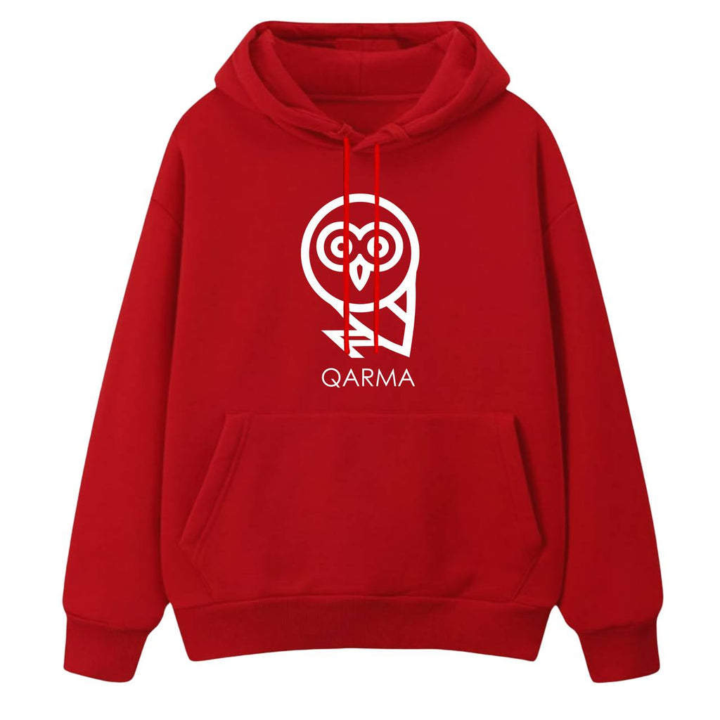 Qarma Owl Hoodie - Red (TS160)