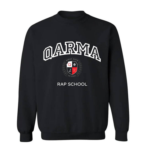 Qarma Rap School Sweatshirt - Black (TS177)