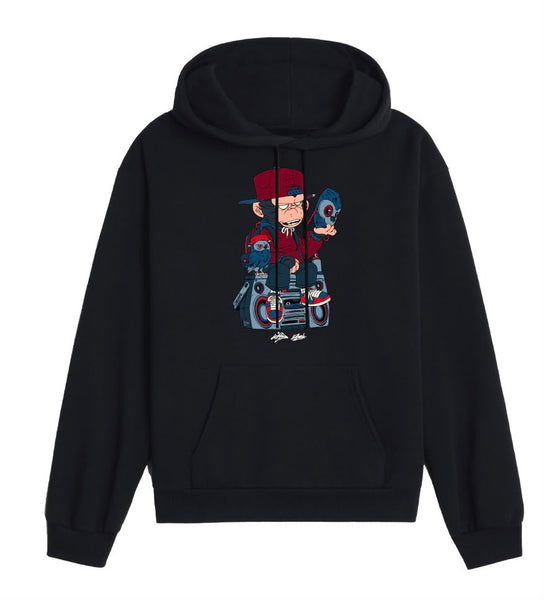 Malique x Katun Mask Hoodie - (Black) (TS202)