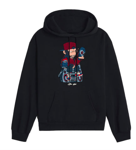 Malique x Katun Mask Hoodie - (Black) (TS202)