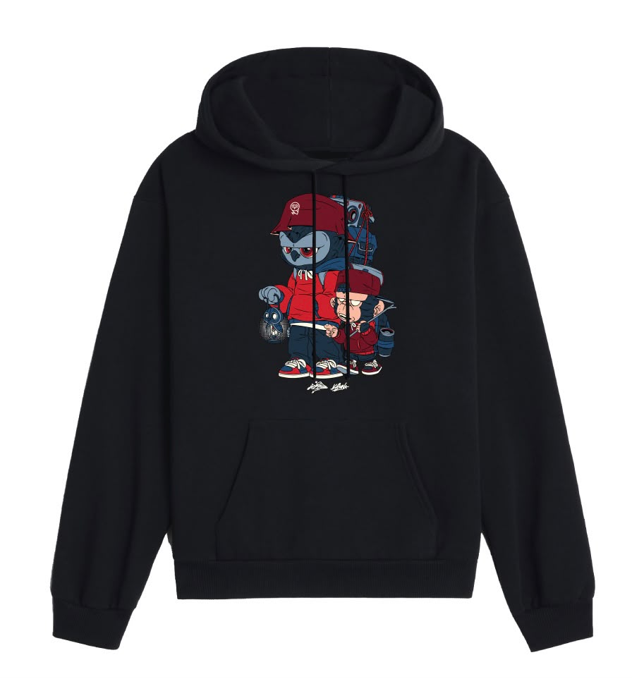 Malique x Katun Path Hoodie - (Black) (TS203)