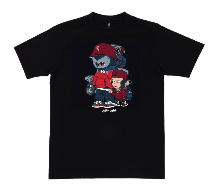 Malique x Katun Path - Black (Tshirt) (TS73)