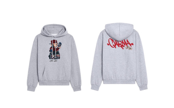Malique x Katun Mask - Hoodie (Grey) (TS206)