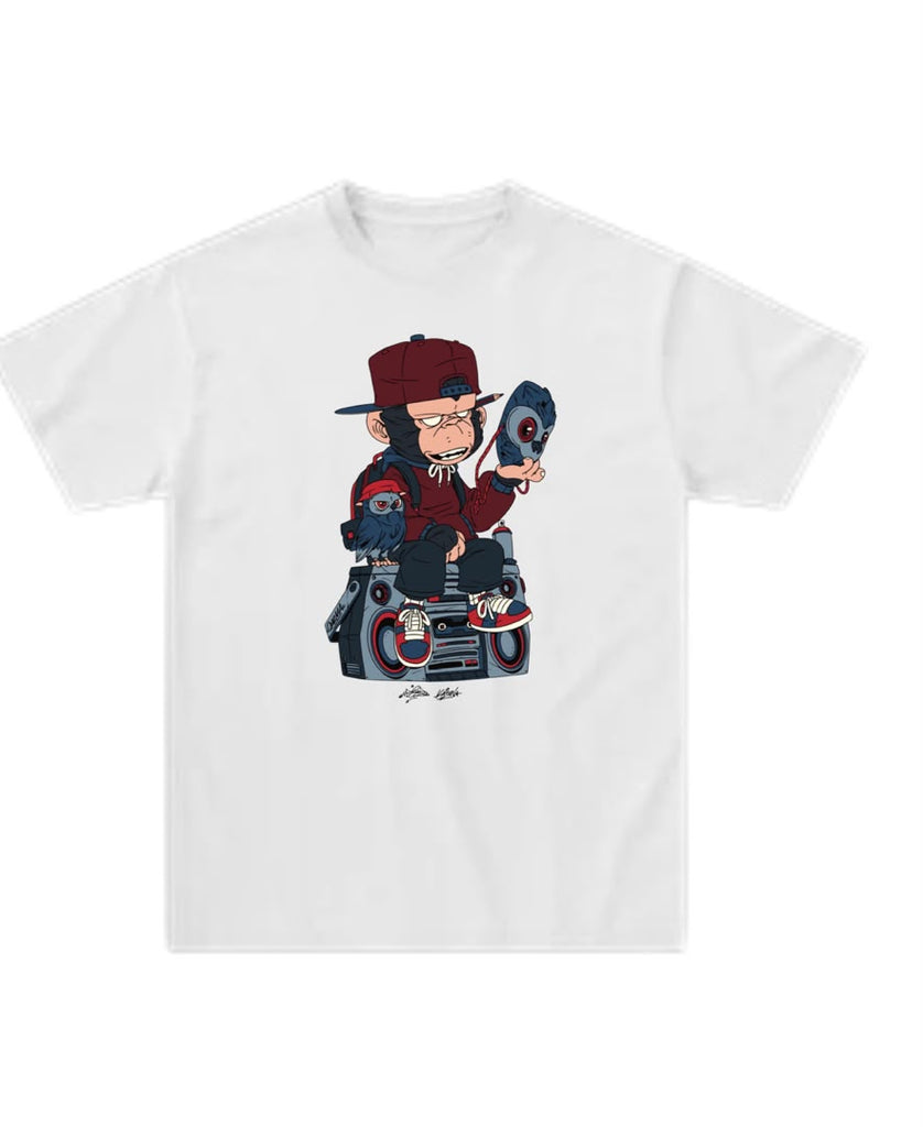 Malique x Katun Mask - Tshirt (White) (TS212)