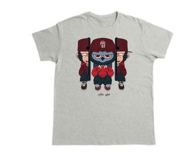 Malique x Katun Ghost - Tshirt (Grey) (TS214)
