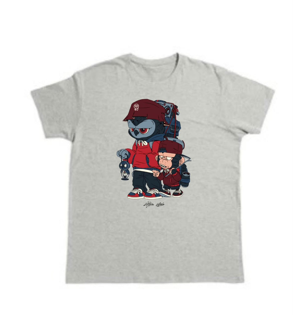 Malique x Katun Path - Tshirt (Grey) (TS215)