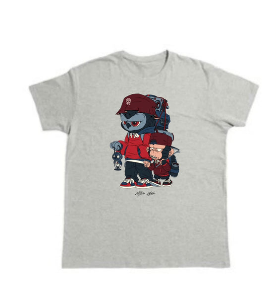 Malique x Katun Path - Tshirt (Grey) (TS215)