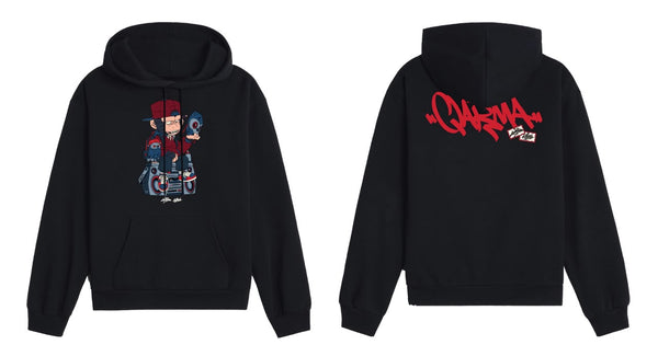 Malique x Katun Mask Hoodie - (Black) (TS202)