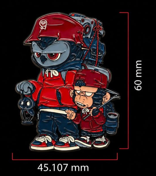 Malique X Katun Enamel Pins (Set Of 4) (TS204)
