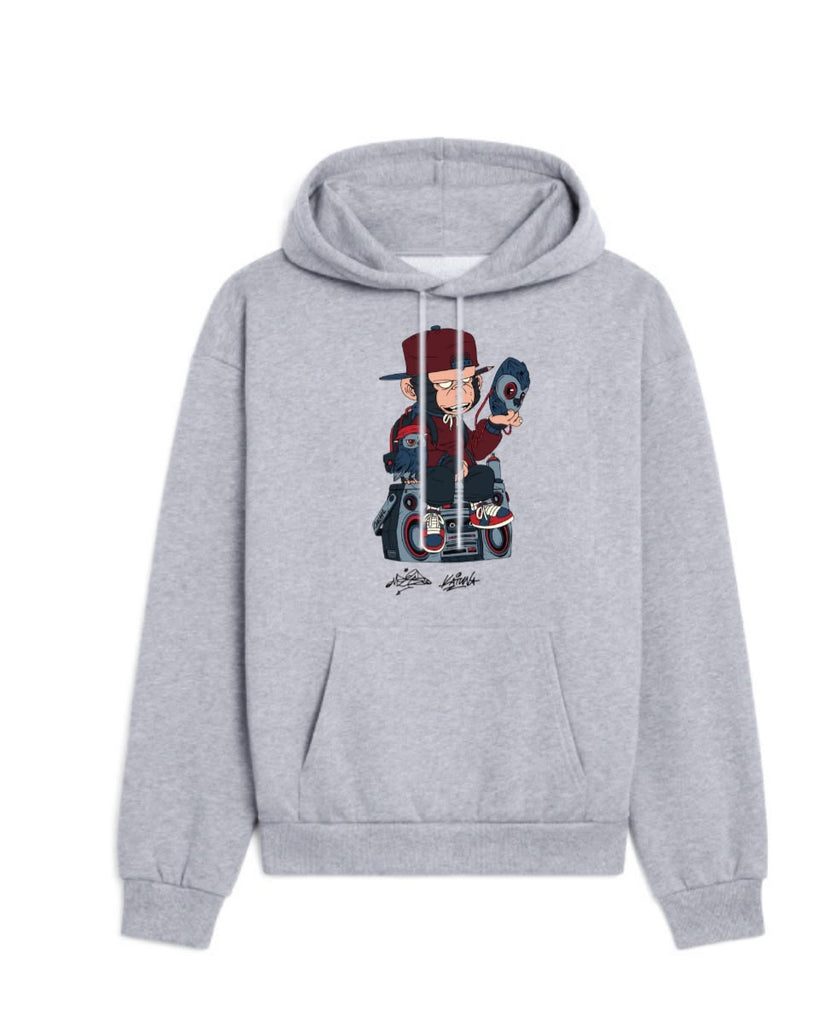 Malique x Katun Mask - Hoodie (Grey) (TS206)