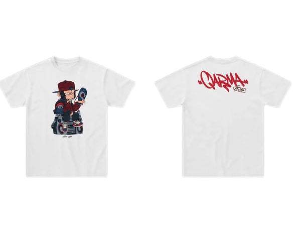 Malique x Katun Mask - Tshirt (White) (TS212)