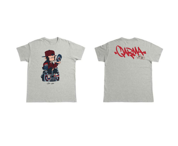 Malique x Katun Mask - Tshirt (Grey) (TS216)