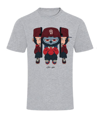 Malique x Katun Ghost - Tshirt (Grey) (TS214)