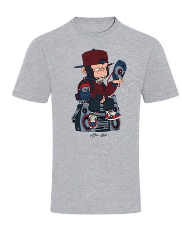 Malique x Katun Mask - Tshirt (Grey) (TS216)