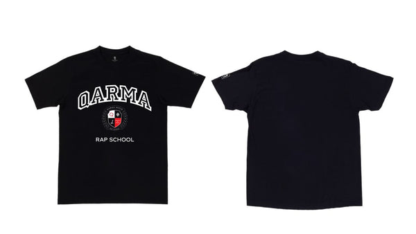 Qarma Rap School T-Shirt - Black (TS102)