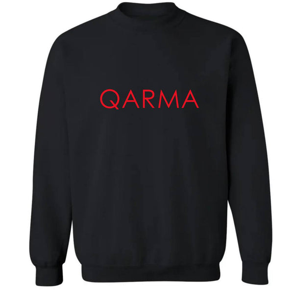 Qarma Typeface Sweatshirt - Black (TS173)