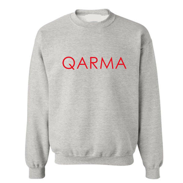 Qarma Typeface Sweatshirt - Grey (TS174)