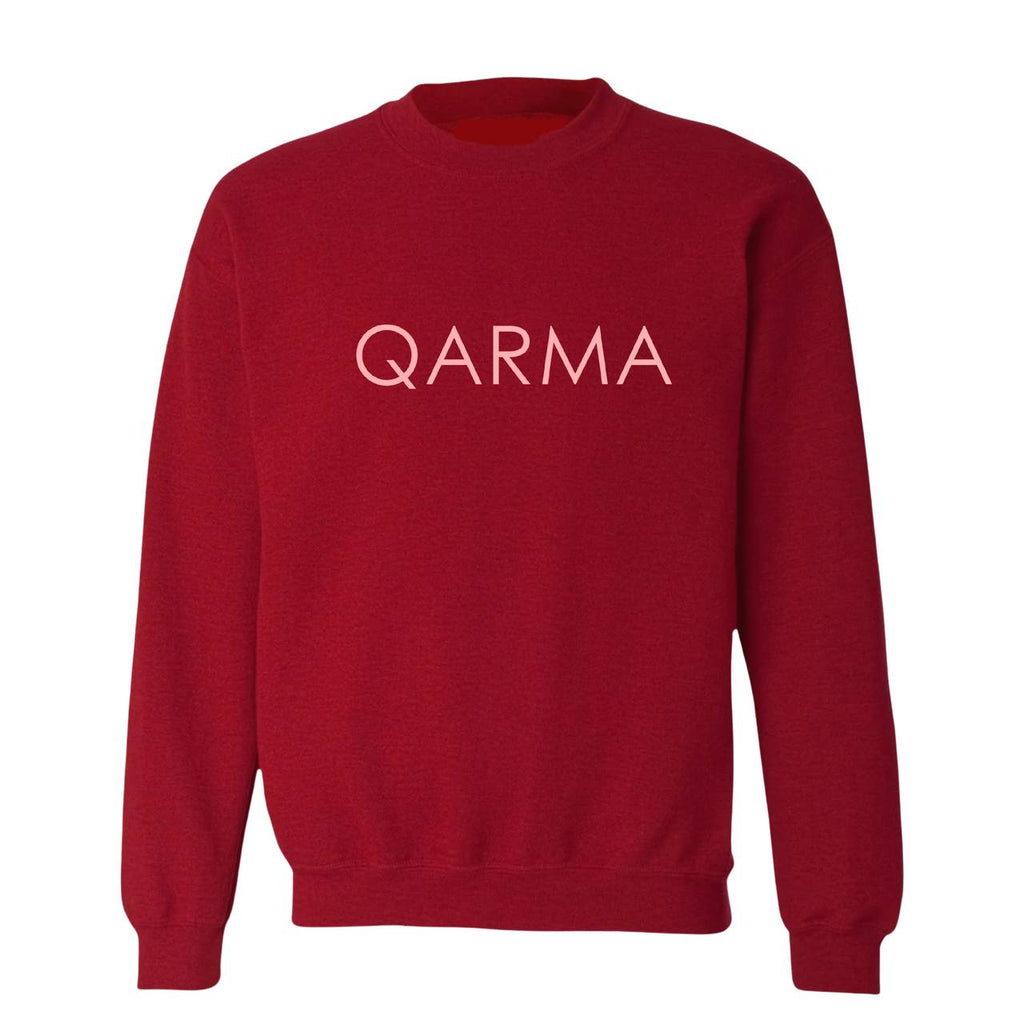 Qarma Typeface Sweatshirt - Red (TS176)